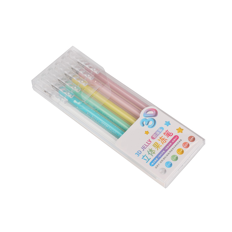 Languo 3D Rainbow Series Lavable Creativo DIY Jelly Pen